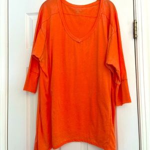 Ladies Orange Calvin Klein comfy flattering Top, size 1X, never worn